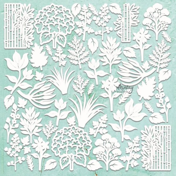 Mintay - Chipboard Flora Filigree #1 12x12
