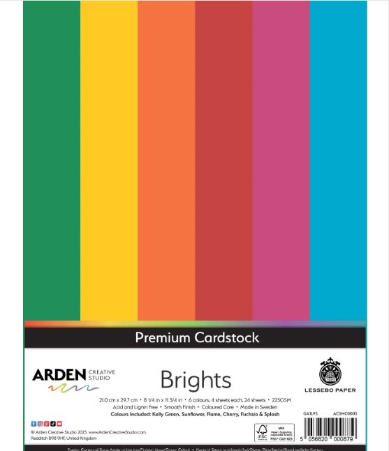 Arden Creative Studio - Papier 8,5"X11" Premium Cardstock Brights