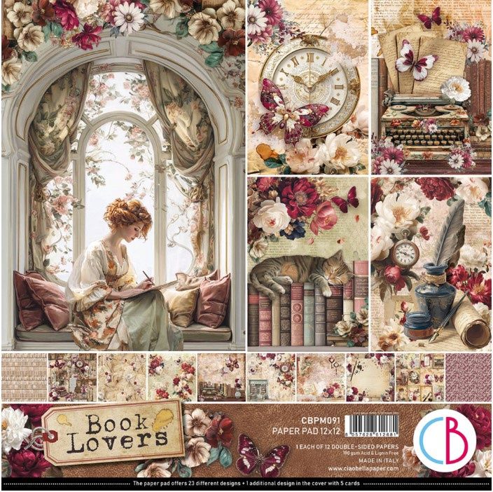 Ciao Bella - Papier 12 x12 Book Lovers