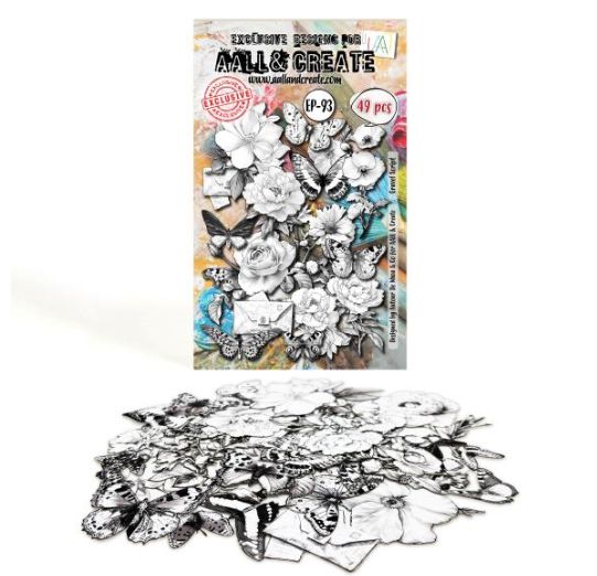 AALL &amp; CREATE - Éphémèras Gravel Script, 49 pièces