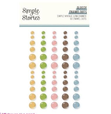 Simple Stories - Enamel Dots Simple Vintage junk Drawer