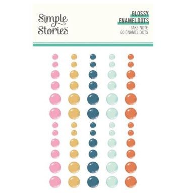 Simple Stories - Enamel Dots Take Note