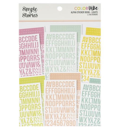 Simple Stories Color Vibe Alpha Sticker Light