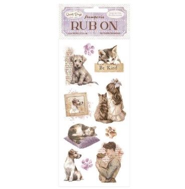 Stamperia - Rub-On Chat et Chien Quiet Days