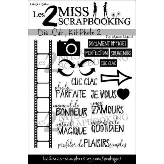 Les 2 Miss scrapbooking - Éphéméra «Kit Photo 2»