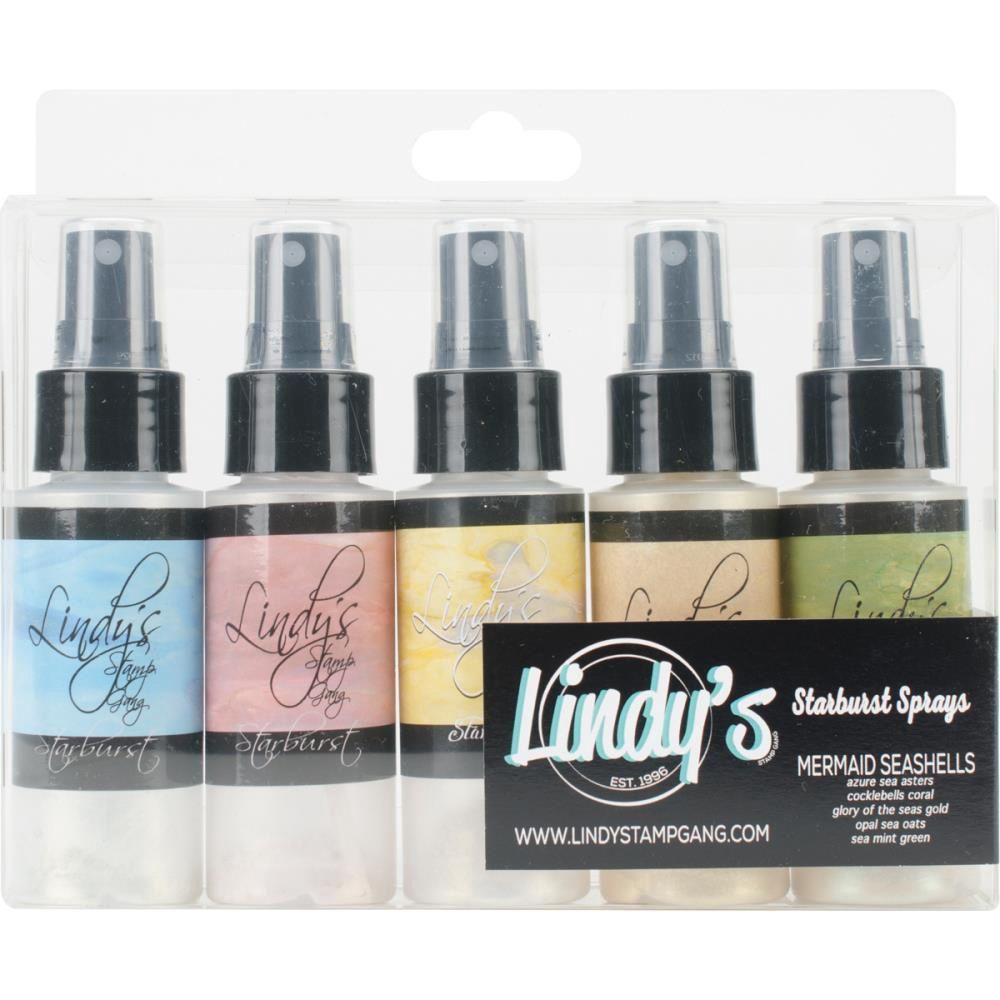 Lindy's Stamp Gang - Ensemble Starburst Sprays couleur «Mermaid Sea Shellss» 5 x 2oz