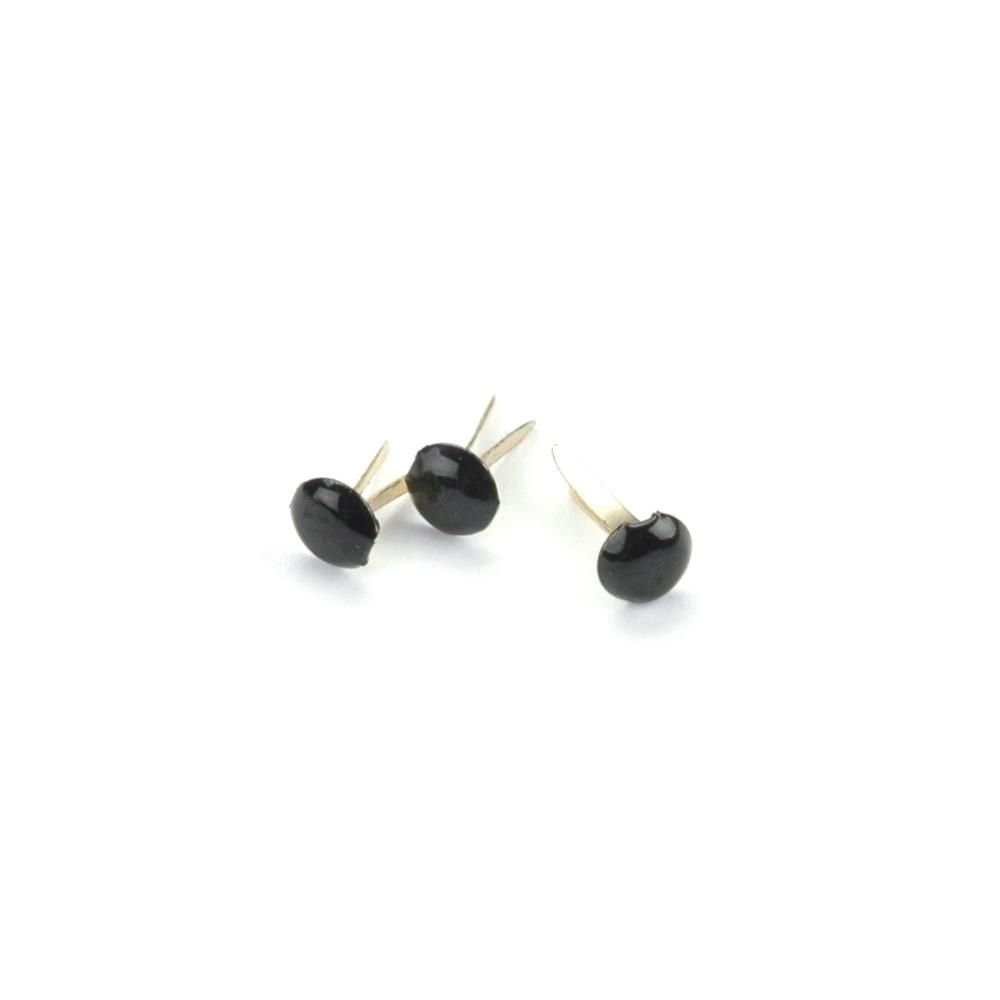 Mini attaches parisiennes «noires» 3mm 100 / Pkg
