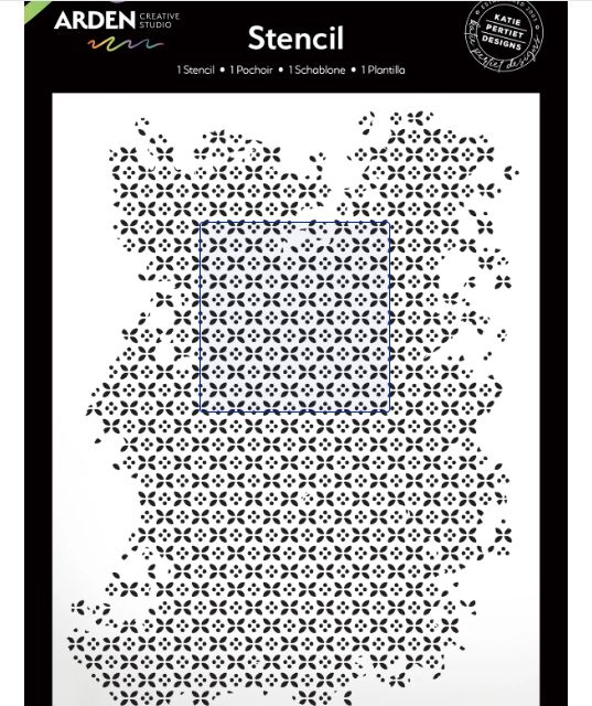 Arden Creative Studio - Stencil Distressed Tiles