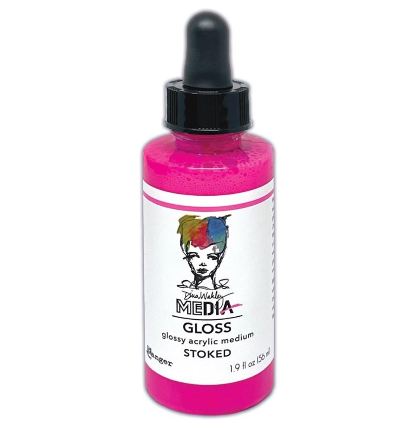 NOUVEAUTÉ! Dina Wakley - Acrylic Gloss Neon «Stoked» 2 oz