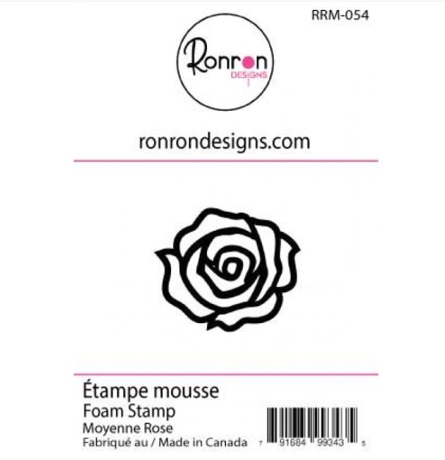 NOUVEAUTÉ! Ronron Designs - Étampes en mousse «Moyenne Rose»