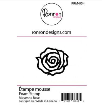 NOUVEAUTÉ! Ronron Designs - Étampes en mousse «Moyenne Rose»