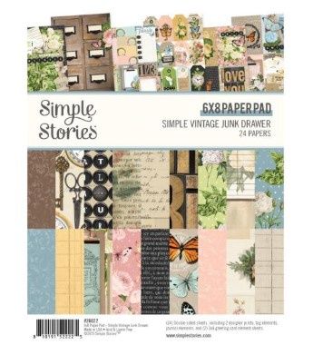 Simple Stories - Papier 6x8 Simple Vintage junk Drawer
