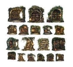 Simply Stated design - Éphémèras Bibliothèque de la collection Forest Fairy Tales