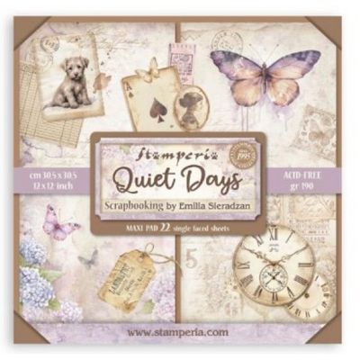 Stamperia - Papier 12x12 Maxi pad Quiet Days