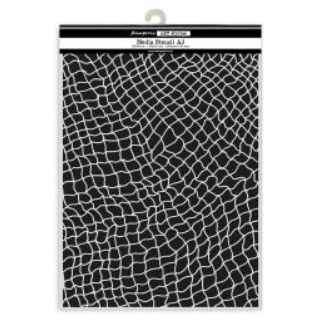 LIQUIDATION!!! Stamperia - Stencil A3 «Filet de pêche» 12" X 17" (le prix indiqué est déjà réduit de 40%)