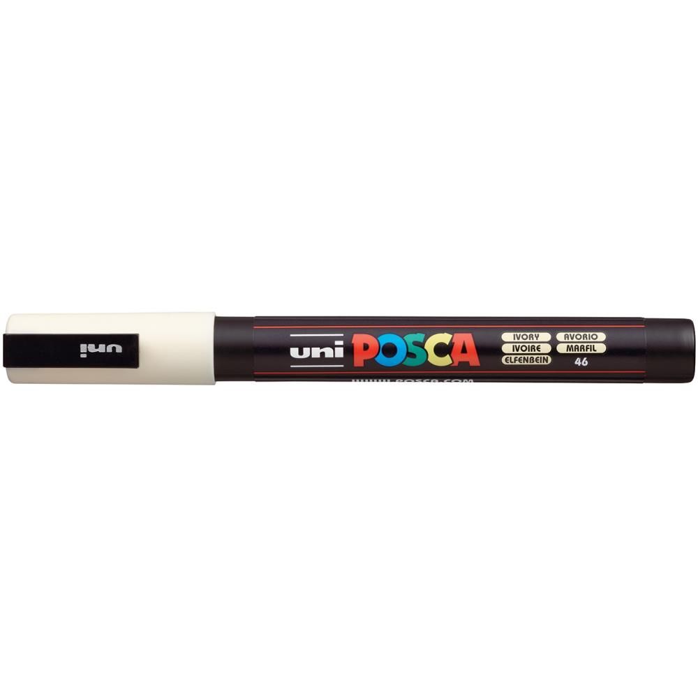 POSCA - Marqueur «Peinture acrylique» couleurs «Blanc» 3M 1 pièce