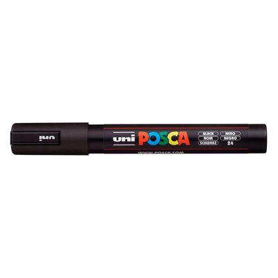POSCA marqueurs «Peinture acrylique» couleurs «Noir» 5M 1 pièce