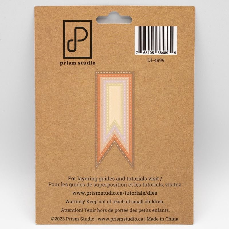 Prism - Dies modèle « Nesting Stitched Pennants» 6 pcs