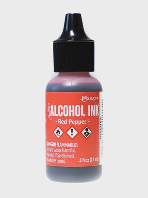 LIQUIDATION-Tim Holtz - Alcohol Ink couleur «Red Pepper» 0.5 oz(Le prix indiqué est déjà à 50% de rabais)
