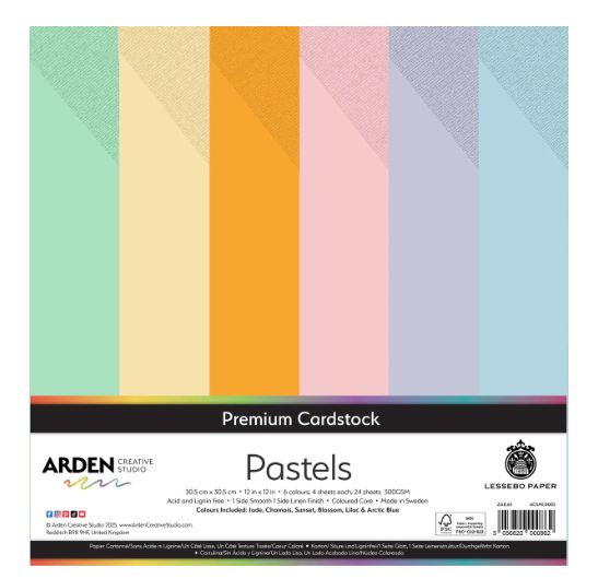 Arden Creative Studio - Papier 12"X12" Premium Cardstock Pastel