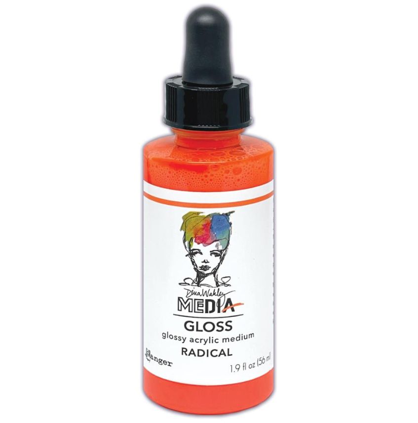 NOUVEAUTÉ! Dina Wakley - Acrylic Gloss Neon «Radical» 2 oz