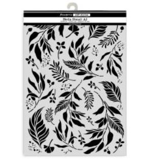 LIQUIDATION!!! Stamperia - Stencil A3 «Feuilles» 12" X 17" (le prix indiqué est déjà réduit de 40%)