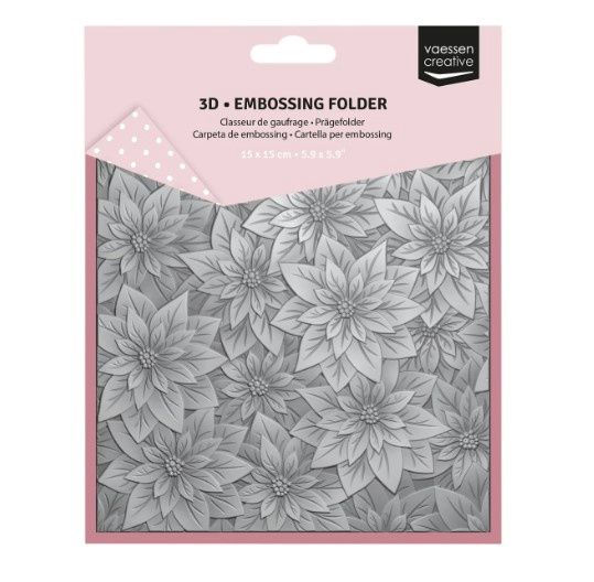 NOUVEAUTÉ! Vaessen Creative - Dossier de gauffrage Poinsettia 6" X 6"
