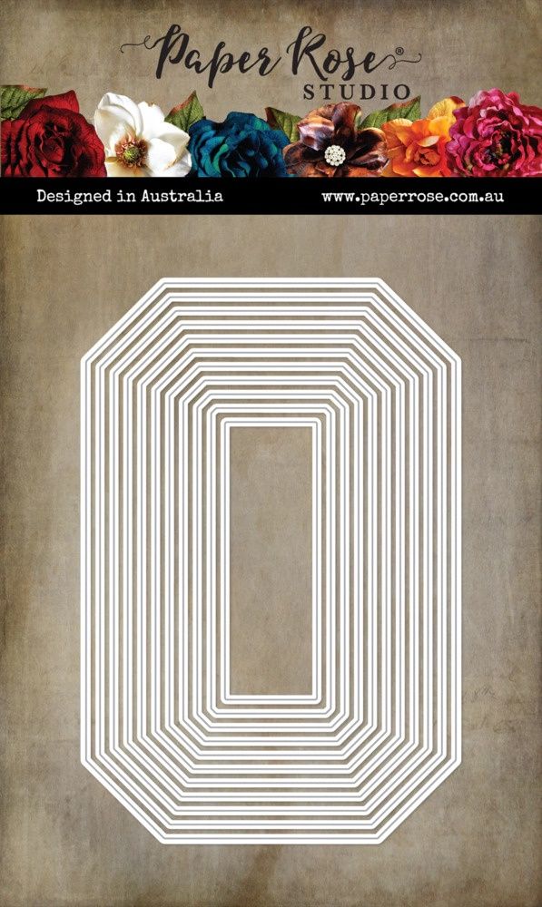 Paper Rose - Dies Vintage Label #1, 11 pièces