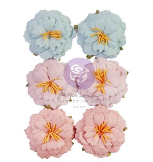 Prima Flowers - «French Blue» 6 pièces