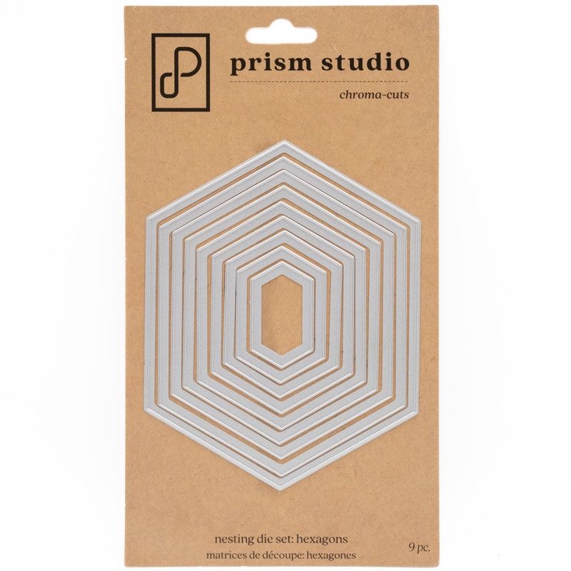 Prism Studio - Dies «Nesting Hexagons» 9 pcs