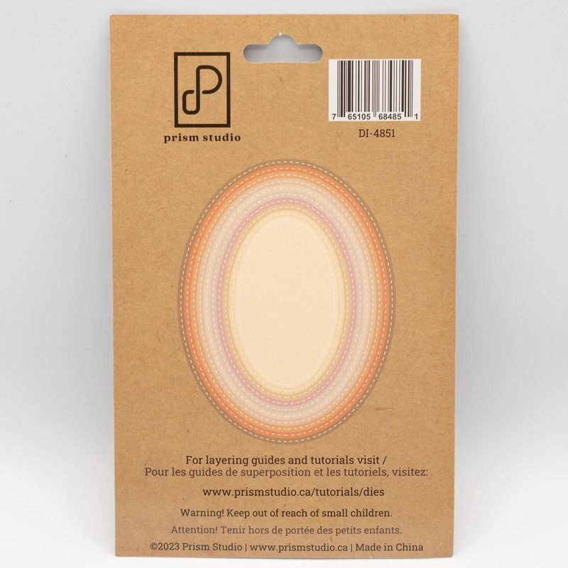 Prism - Dies modèle « Nesting Stitched Ovals» 10 pcs