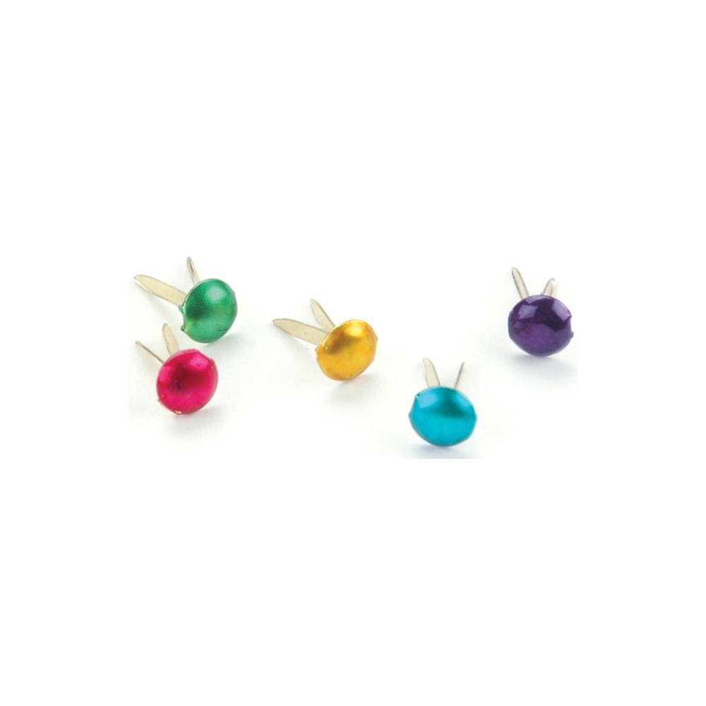 Mini attaches parisiennes «couleurs métalliques» 3mm 100 / Pkg