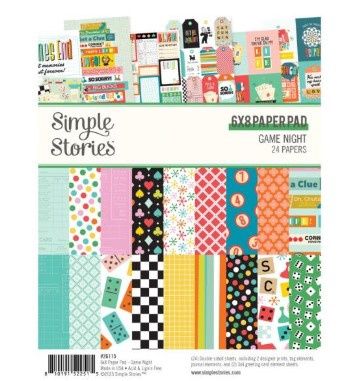 Simple Stories - Papier 6x8 Game Night