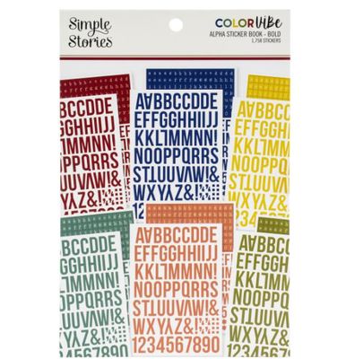 Simple Stories Color Vibe Alpha Sticker Bold