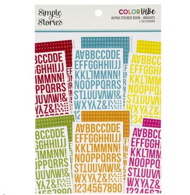 Simple Stories Color Vibe Alpha Sticker Brights