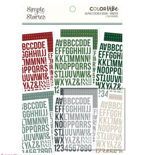 Simple Stories Color Vibe Alpha Sticker Winter