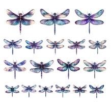 Simply Stated design - Éphémèras Libellules de la collection Amethyst Garden