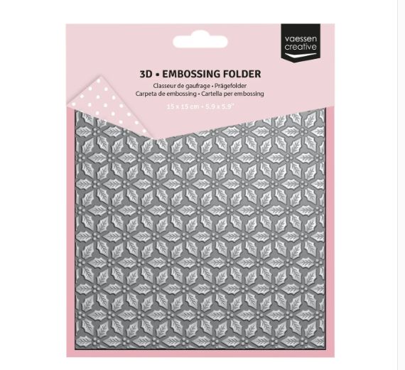 NOUVEAUTÉ! Vaessen Creative - Dossier de gaufrage Feuilles de houx 6" X 6"