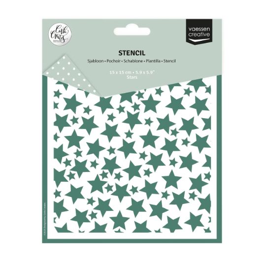 NOUVEAUTÉ! Vaessen Creative - Stencil Étoiles 6" X 6"