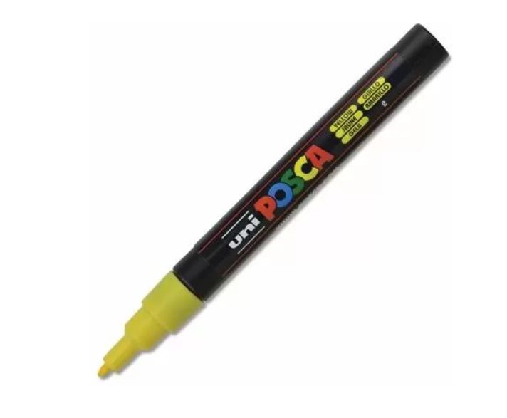 POSCA - Marqueur de Peinture acrylique couleurs «Jaune» 3M