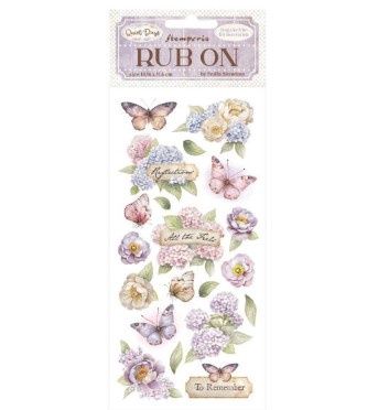 Stamperia - Rub-On Fleurs et Papillons Quiet Days