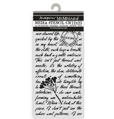 Stamperia - Stencil Manuscrit Quiet Days