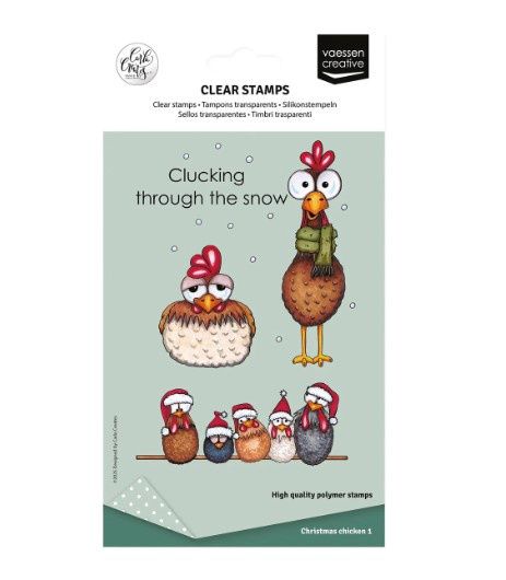 NOUVEAUTÉ! Vaessen Creative - Étampes Chikens Christmas