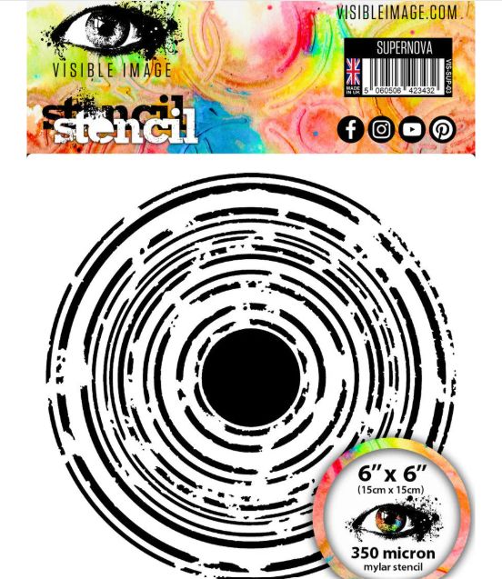 Visible Image - Stencil «Supernova» 6" X 6"
