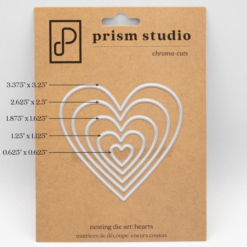 Prism - Dies modèle « Nesting Hearts» 5 pcs