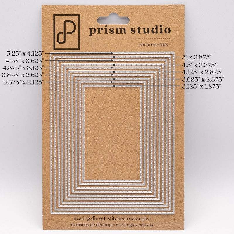 Prism Studio - Dies «Nesting Stitched Rectangles» 10 pcs