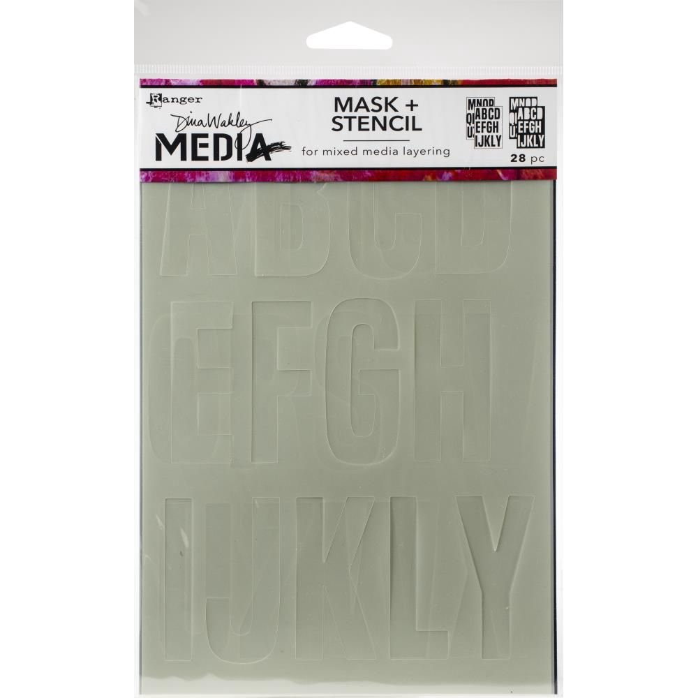 Ranger- Dina Wakley Media - stencil «Alpha Masks» 6" X 9"
