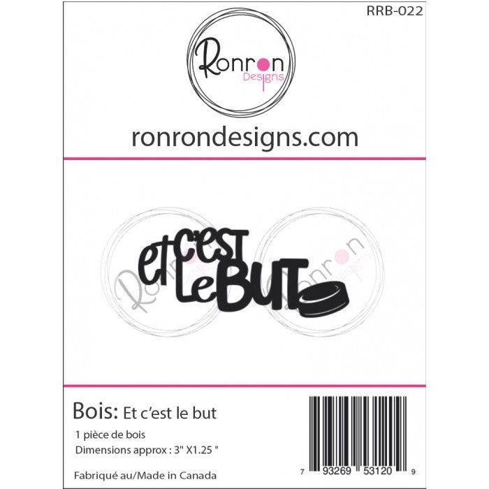 Ronron Designs - Embellissements en bois «Et c'est le but»