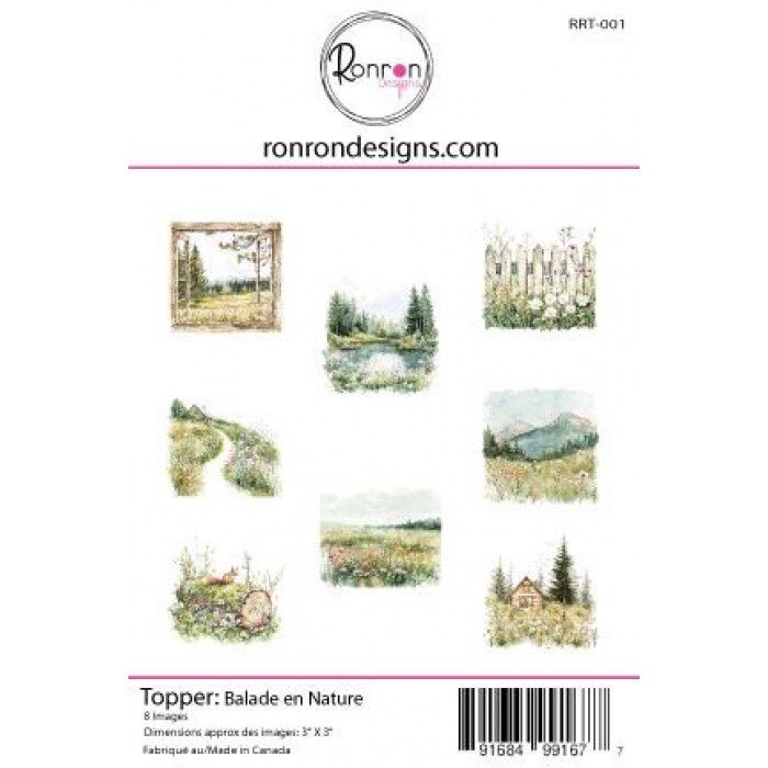 Ronron Designs - Topper «Balade en nature»
