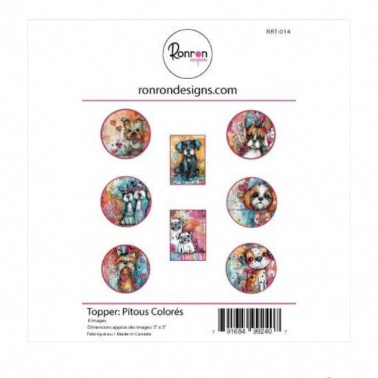 Ronron Designs - Topper «Pitous colorés»